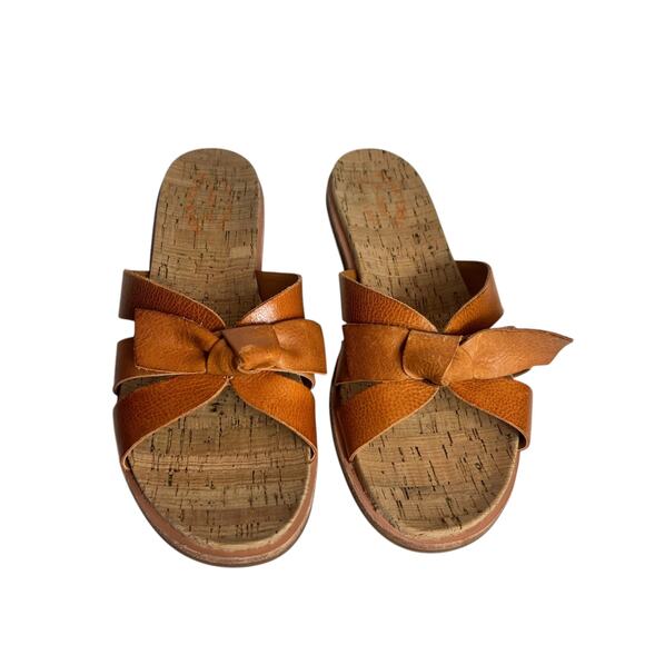 KORK-EASE Brigit Bow Leather Comfort Slip On Sandal Size 11 - Picture 11 of 11